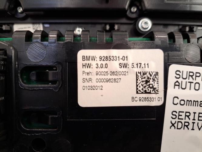 Image Commande chauffage - BMW SERIE 5 F10