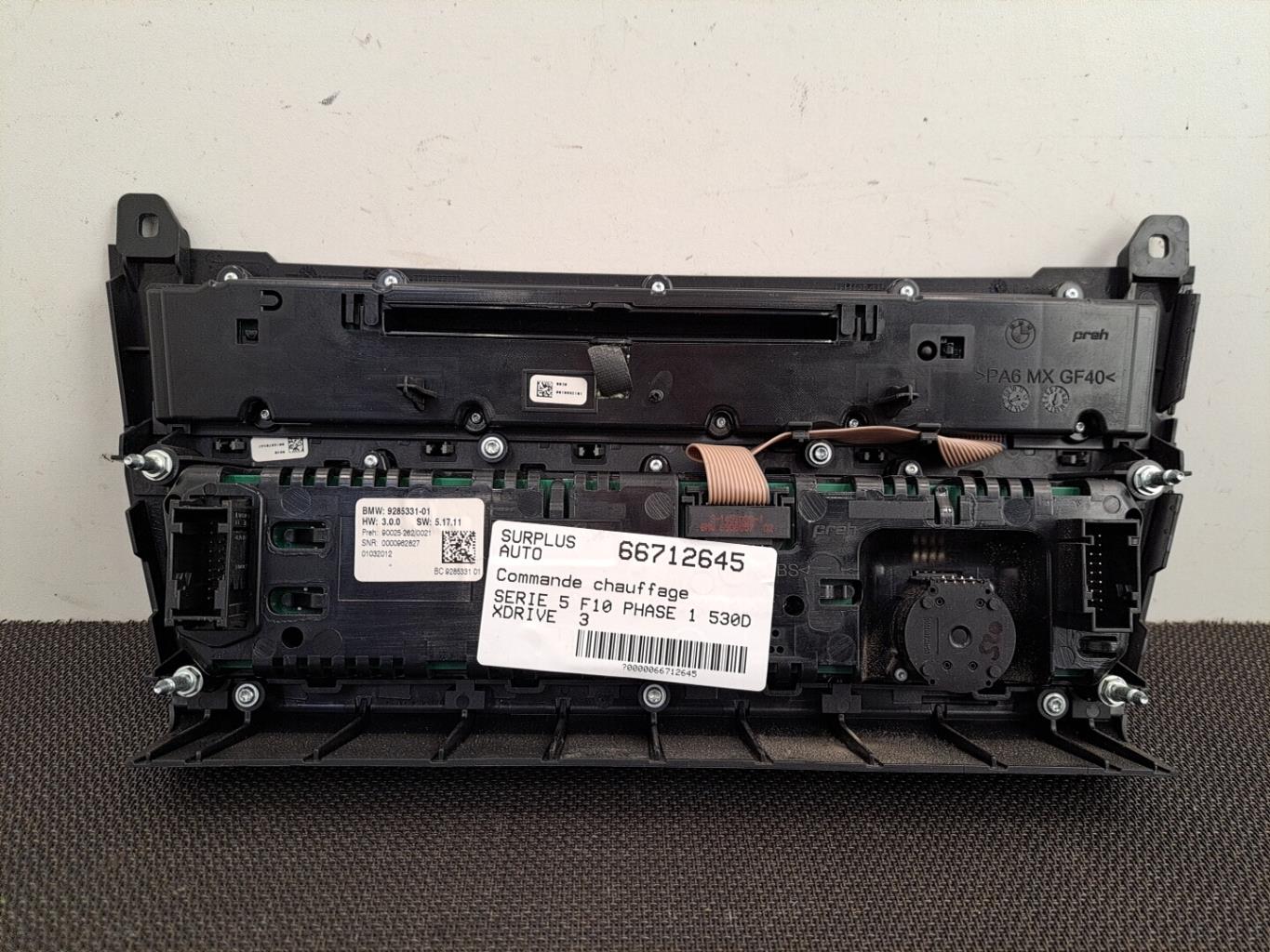Commande chauffage BMW SERIE 5 F10 PHASE 1 Diesel - 1