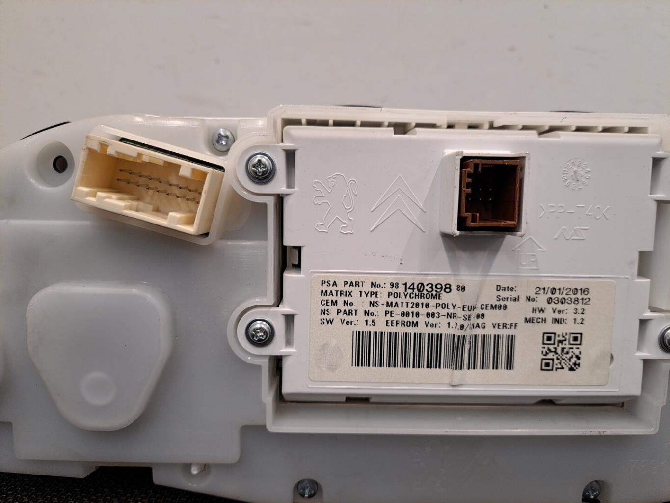 Compteur PEUGEOT 2008 1 PHASE 1 Diesel - 1