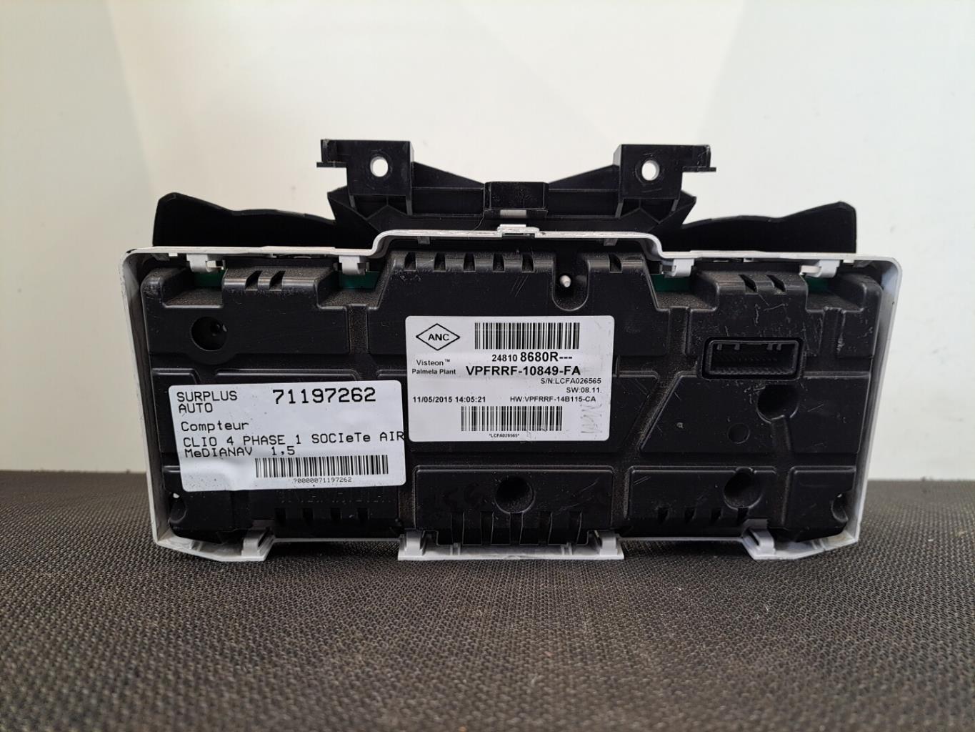 Compteur RENAULT CLIO 4 PHASE 1 Diesel - 1