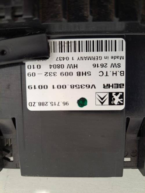Image Commande chauffage - CITROEN C5 2