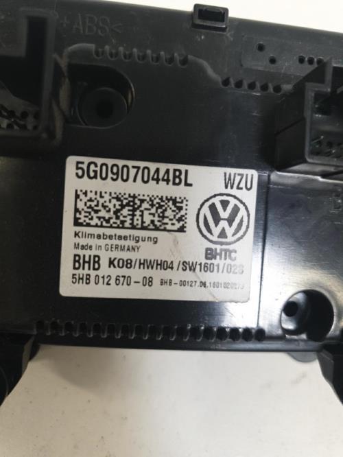 Image Commande chauffage - VOLKSWAGEN GOLF 7