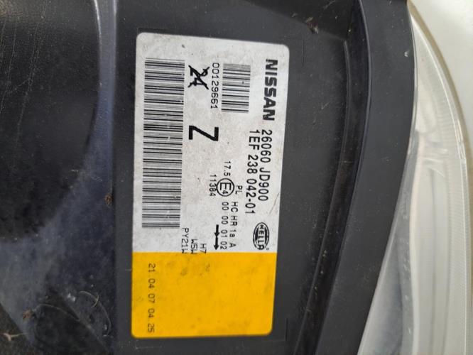 Image Optique avant principal gauche (feux)(phare) - NISSAN QASHQAI 1