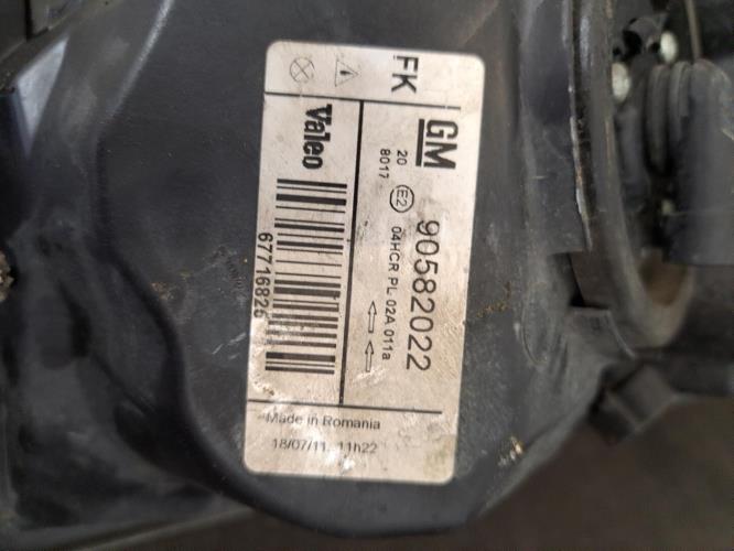Image Optique avant principal gauche (feux)(phare) - OPEL ZAFIRA A