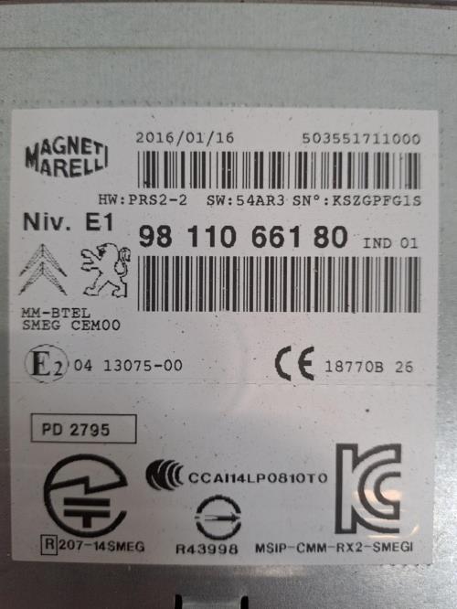 Image Autoradio d'origine - PEUGEOT 208 1