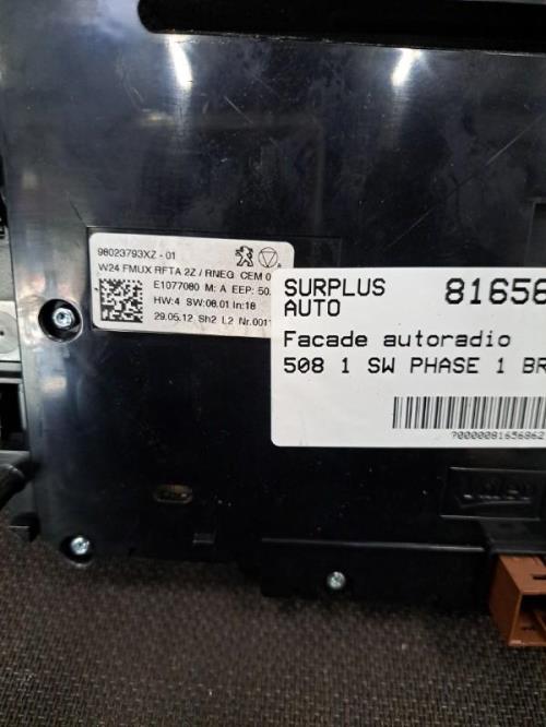 Image Commande chauffage - PEUGEOT 508 1 SW