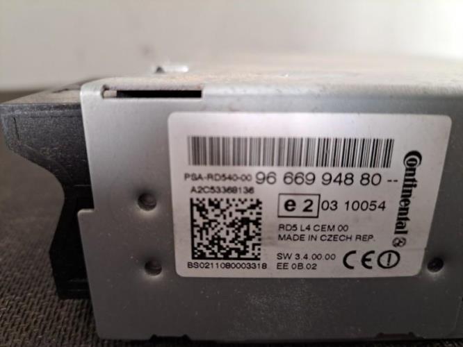 Image Autoradio d'origine - PEUGEOT 508 1 SW