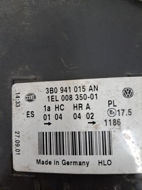 Image Optique avant principal gauche (feux)(phare) - VOLKSWAGEN PASSAT 4
