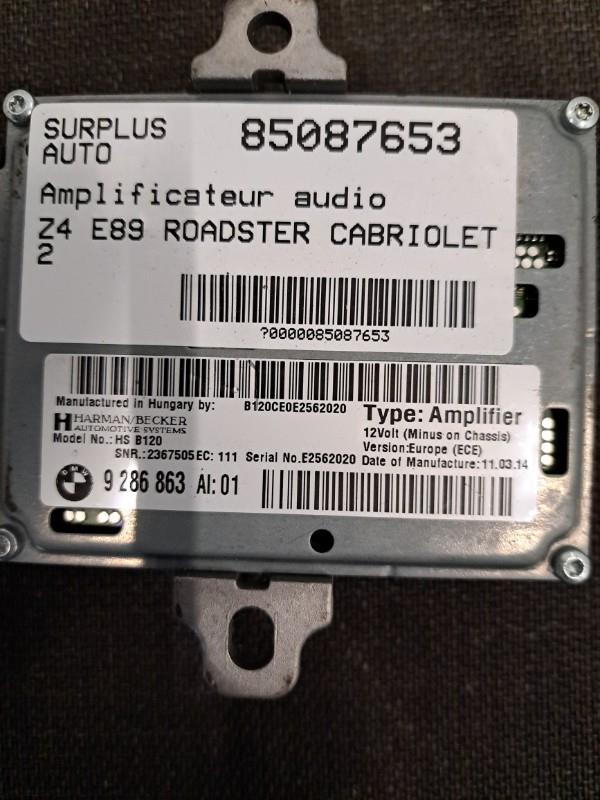 Amplificateur audio BMW Z4 E89 ROADSTER CABRIOLET Essence - 1