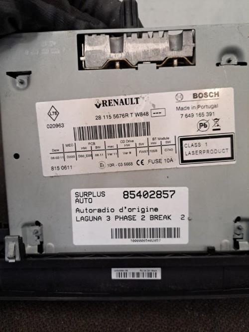 Image Autoradio d'origine - RENAULT LAGUNA 3