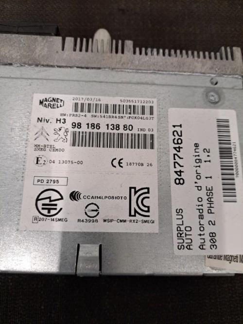 Image Autoradio d'origine - PEUGEOT 308 2