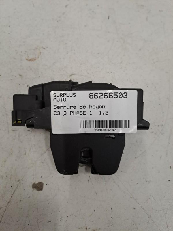 Serrure de hayon CITROEN C3 3 PHASE 1 Essence - 1