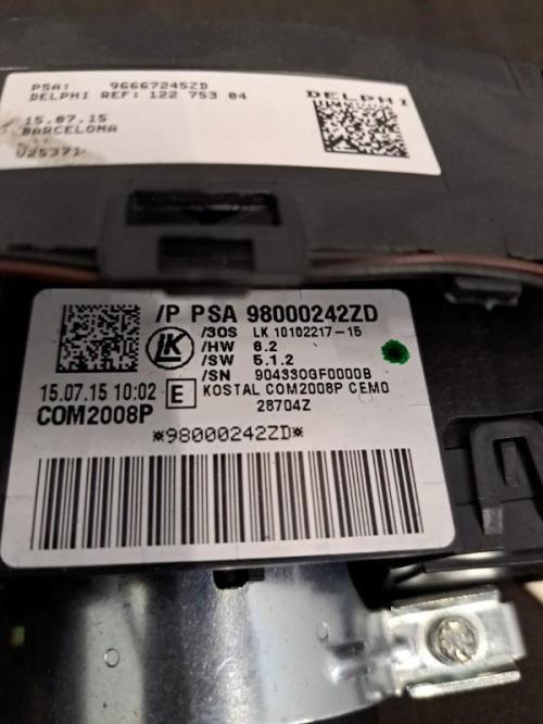 Image Com (Bloc Contacteur Tournant+Commodo Essuie Glace+Commodo Phare) - PEUGEOT 508 1 SW