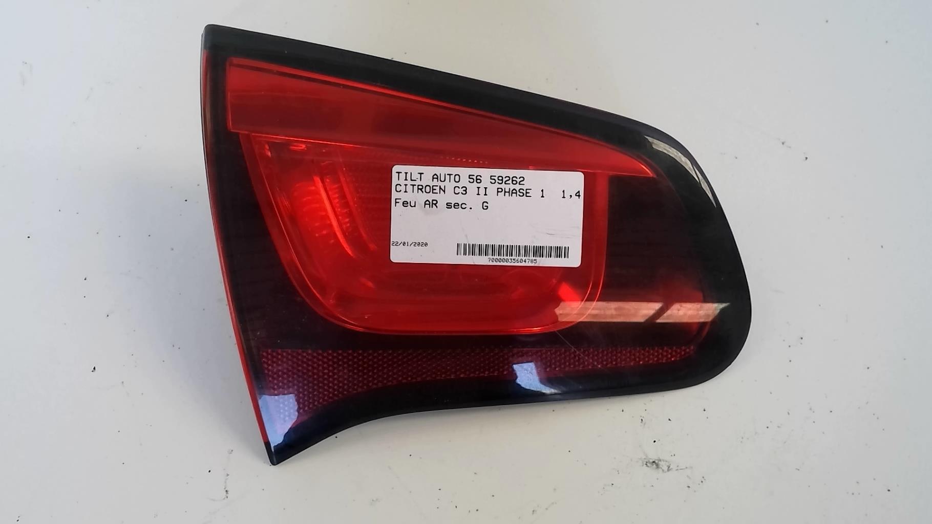 Feu arriere secondaire gauche (feux) CITROEN C3 2 PHASE 1 Diesel - 1
