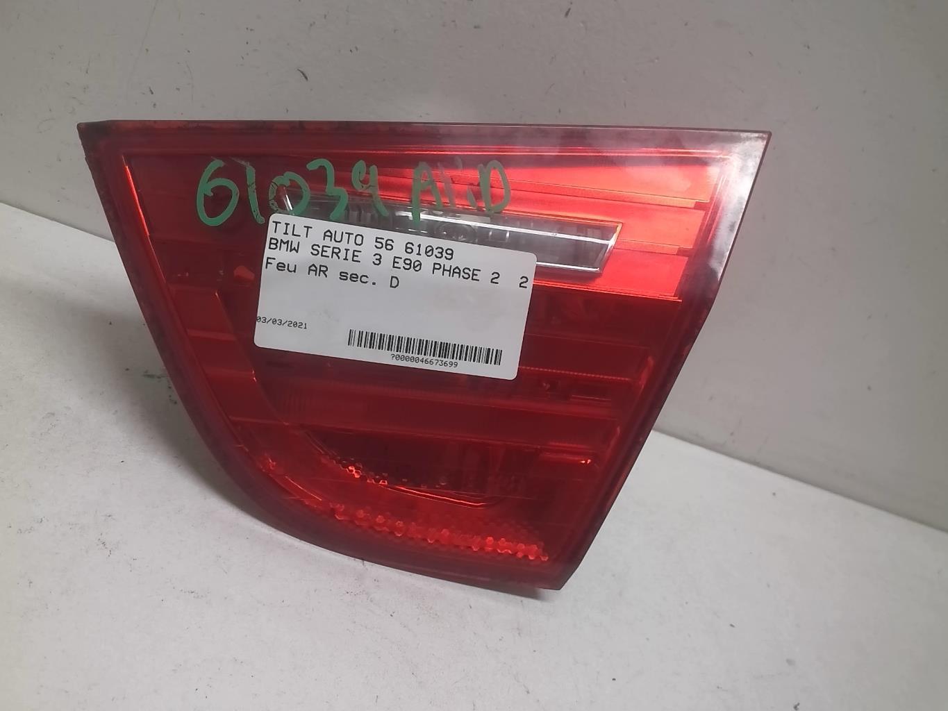 Feu arriere secondaire droit (feux) BMW SERIE 3 E90 PHASE 2 Diesel - 1