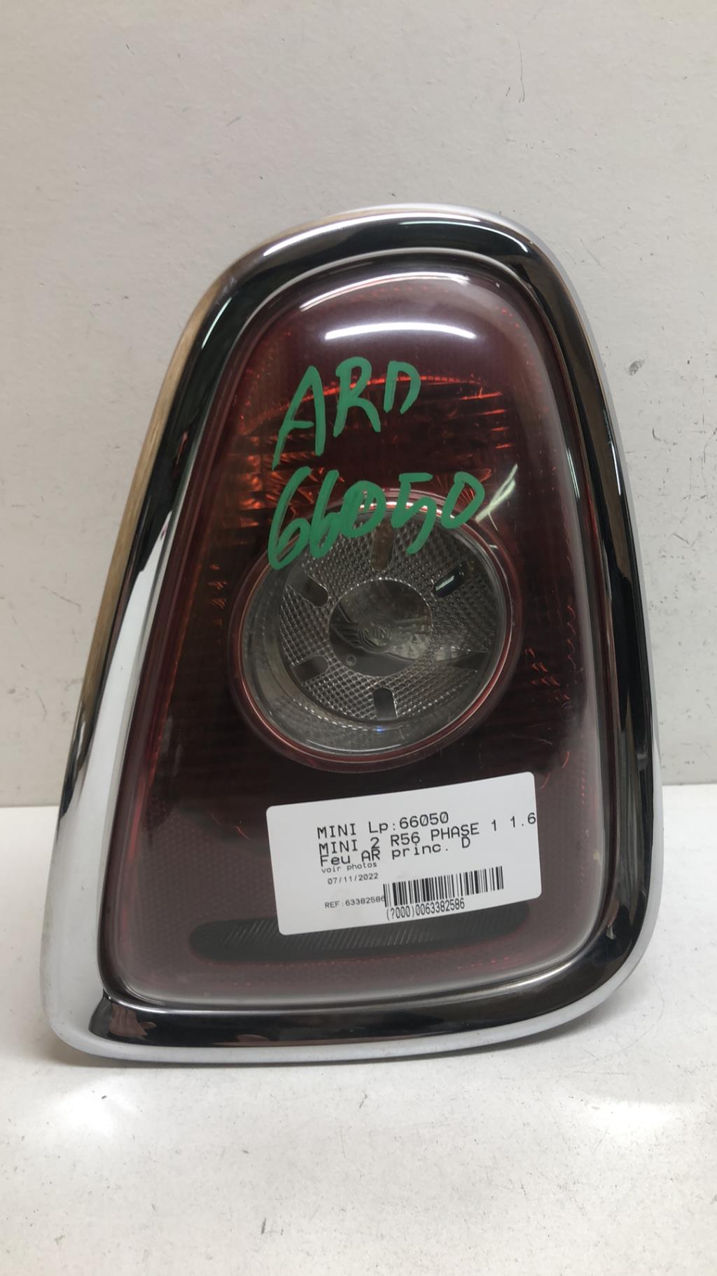 Feu arriere principal droit (feux) MINI MINI 2 R56 PHASE 1 Diesel - 1