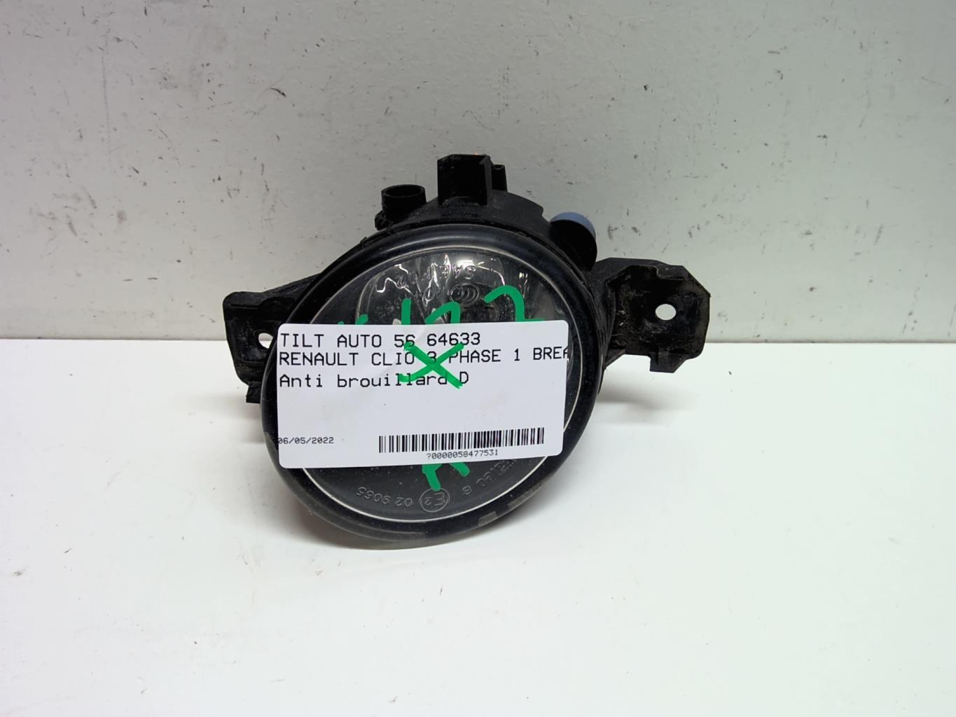 Anti brouillard droit (feux) RENAULT CLIO 3 PHASE 1 BREAK Diesel - 1