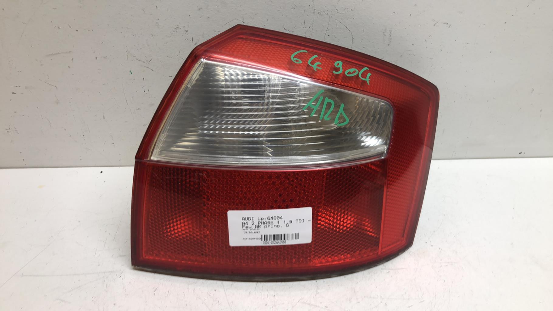 Feu arriere principal droit (feux) AUDI A4 2 PHASE 1 Diesel - 1