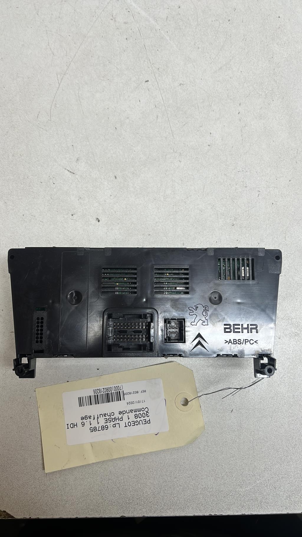 Commande chauffage PEUGEOT 3008 1 PHASE 1 Diesel - 1