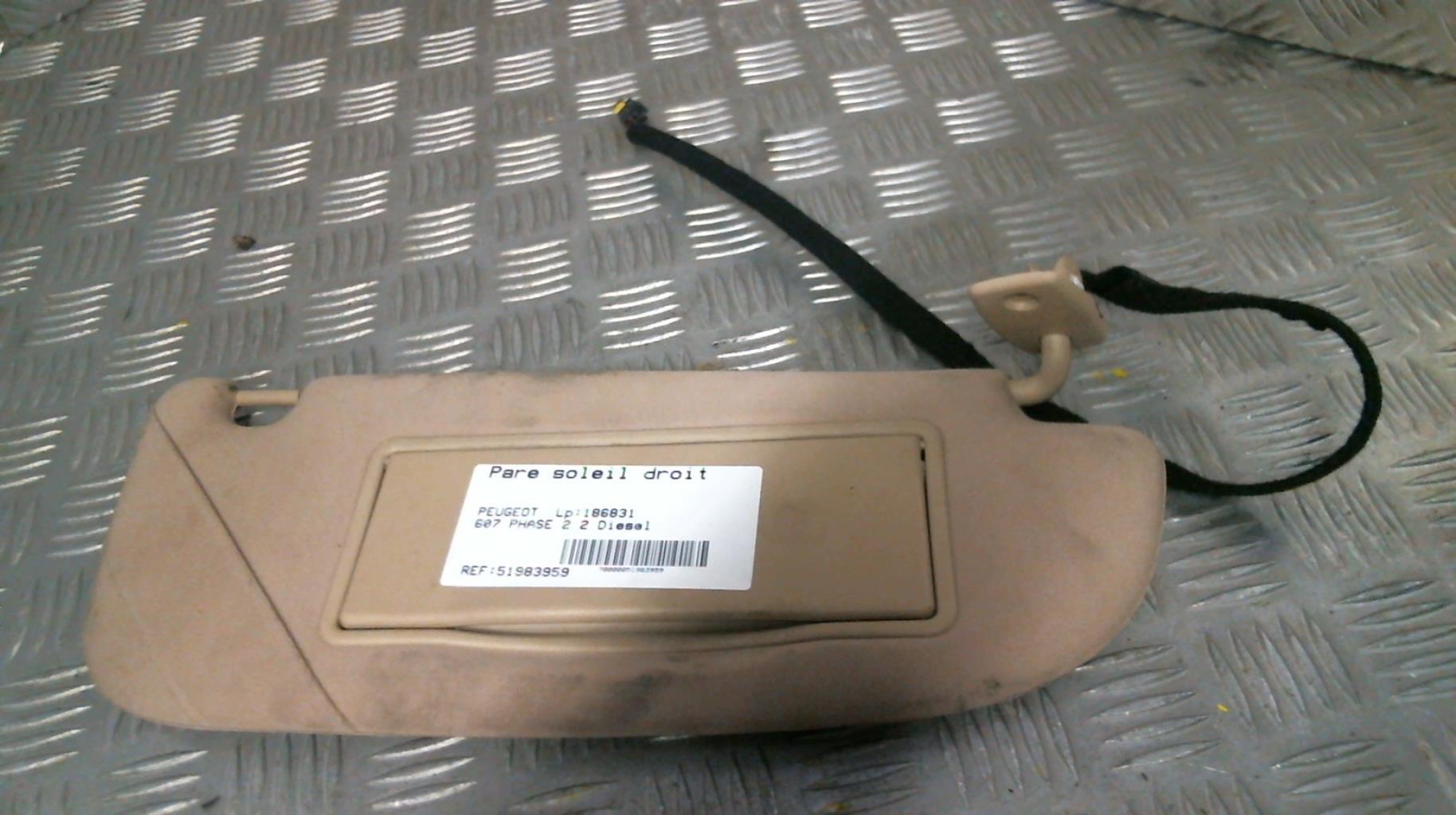 Visiera parasole destra PEUGEOT 607 PHASE 2 Diésel - 1