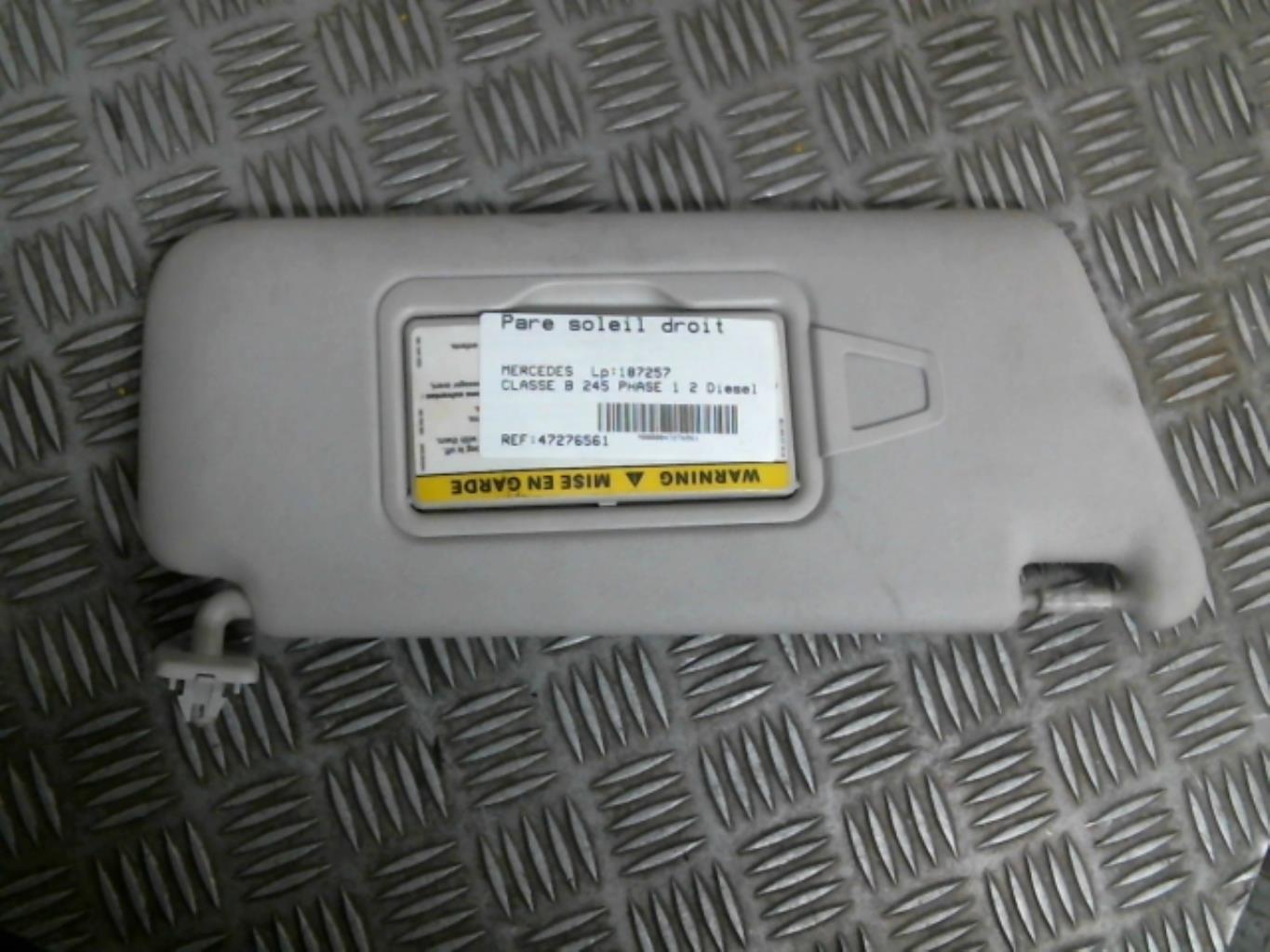 Visiera parasole destra MERCEDES CLASSE B 245 PHASE 1 Diésel - 1