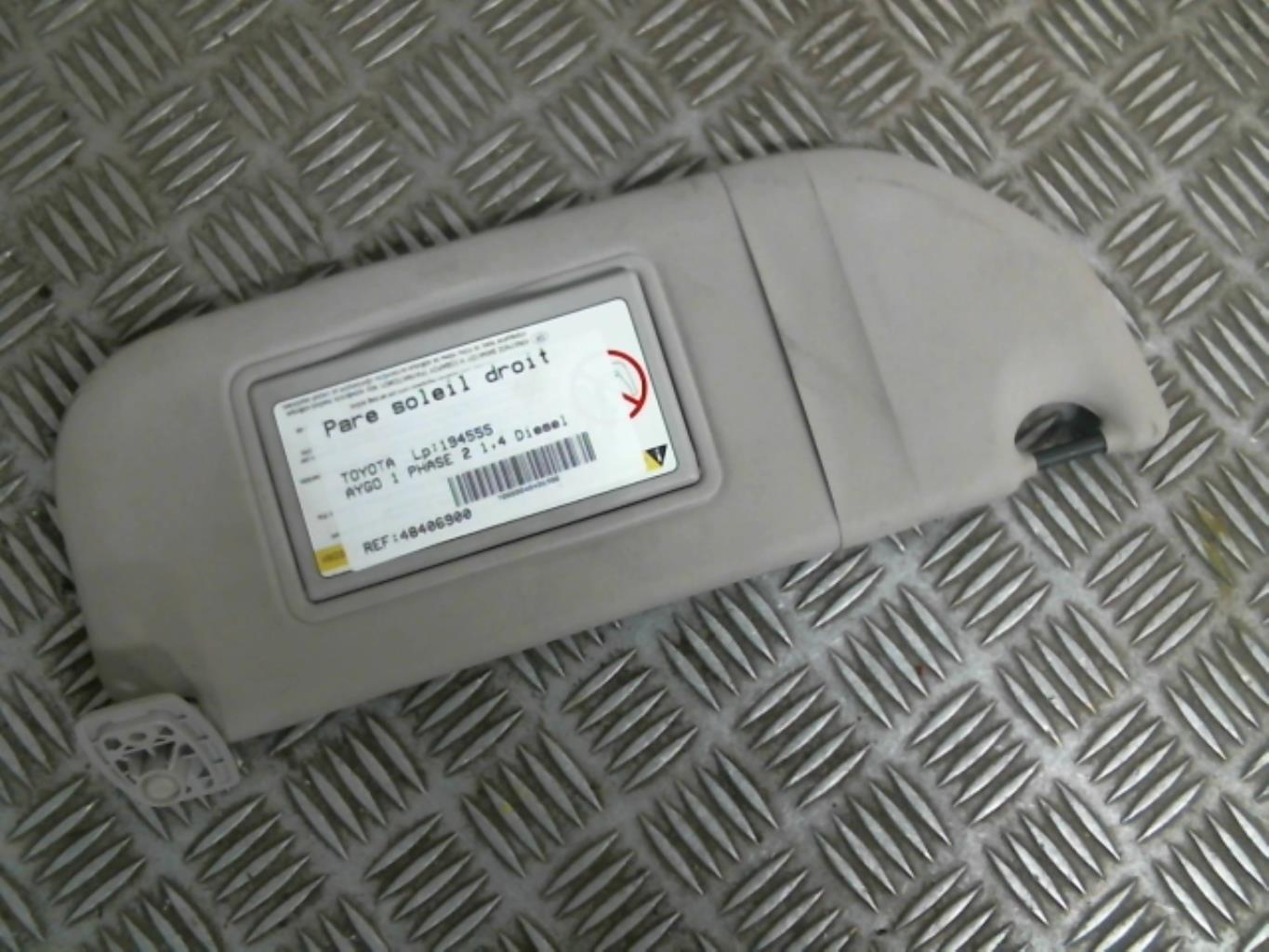 Visiera parasole destra TOYOTA AYGO 1 PHASE 1  - 1