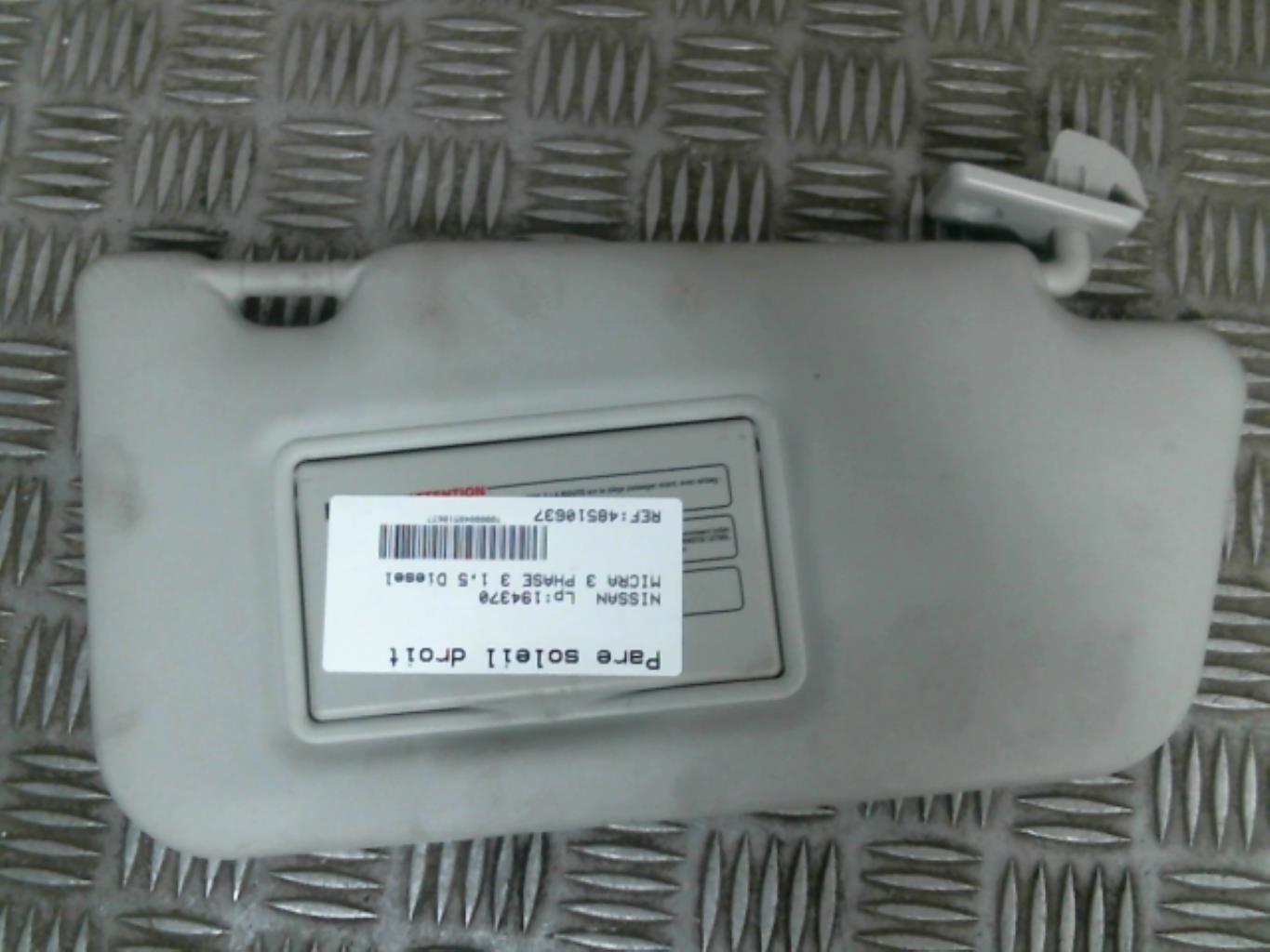 Visiera parasole destra NISSAN MICRA 3 PHASE 3 Diésel - 1