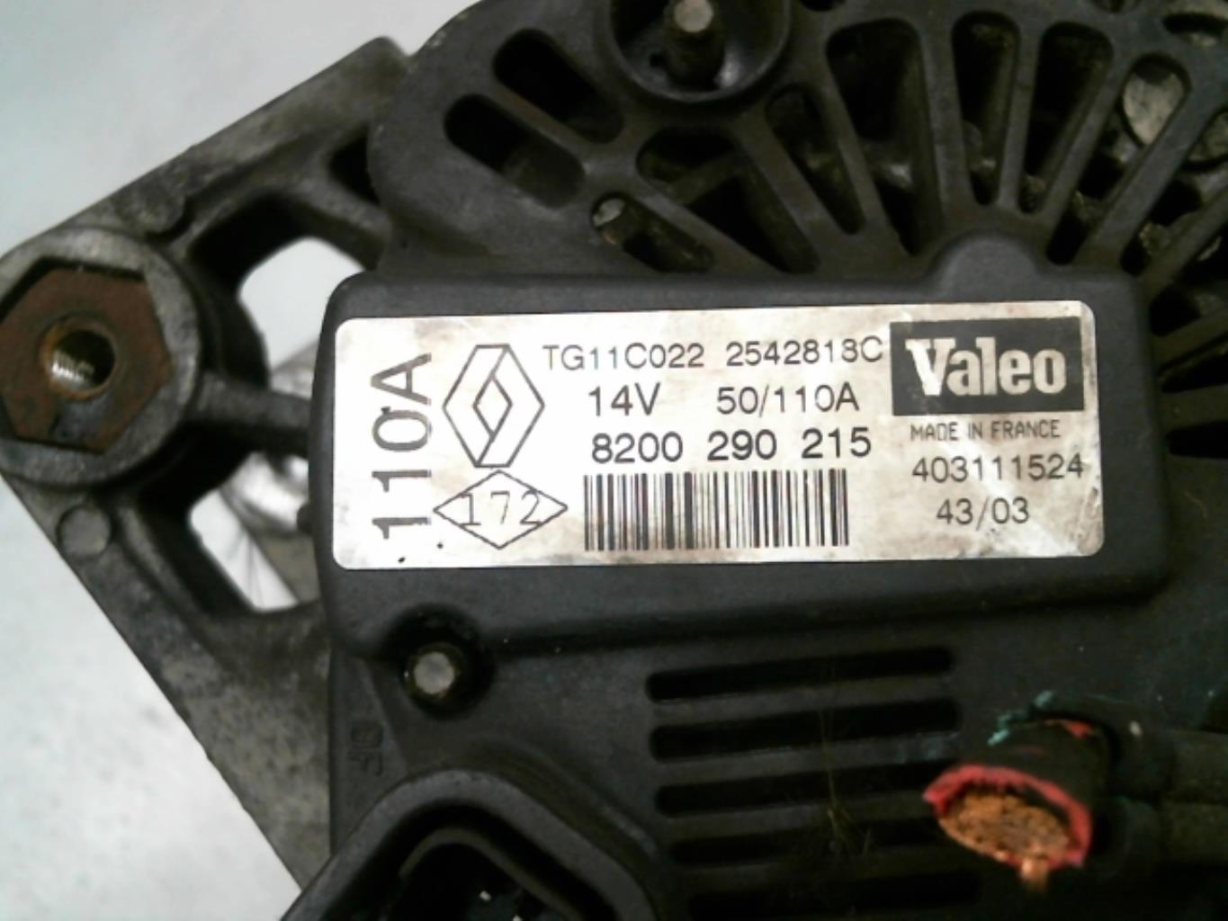 Alternatore RENAULT MEGANE 2 PHASE 1 Diésel - 1