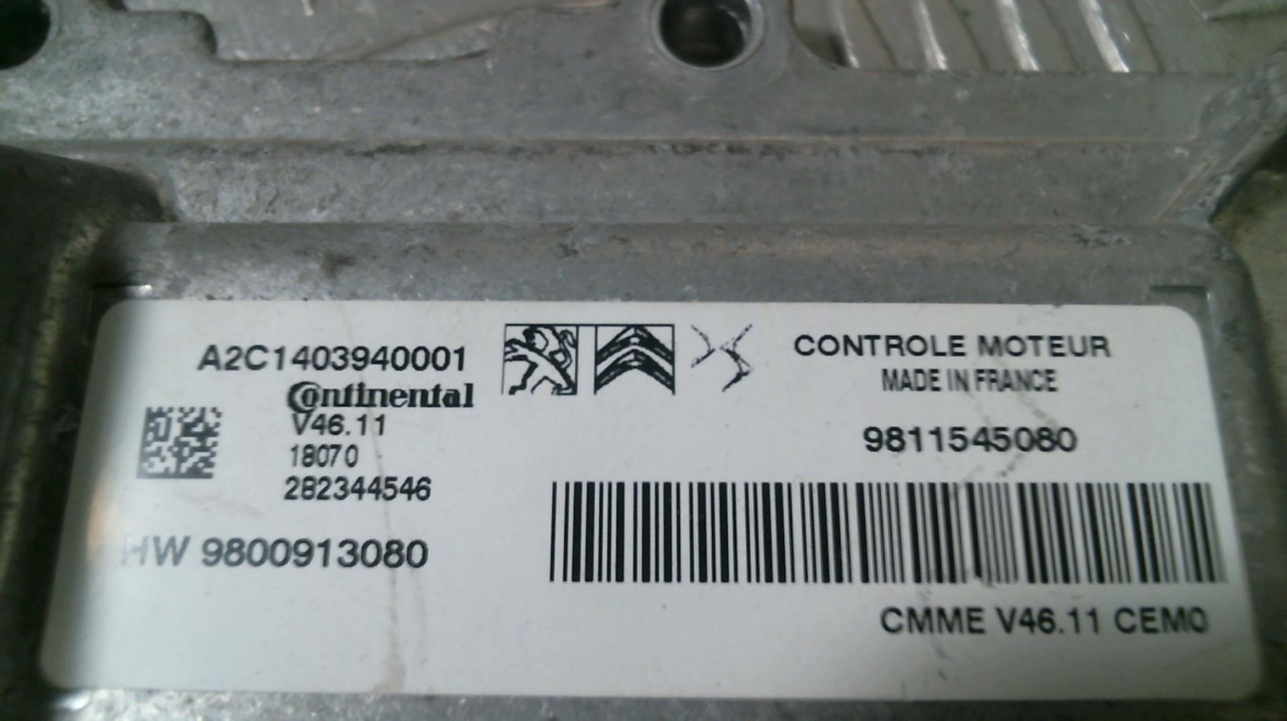 Centralina motore PEUGEOT 208 1 PHASE 2 Gasolina - 1