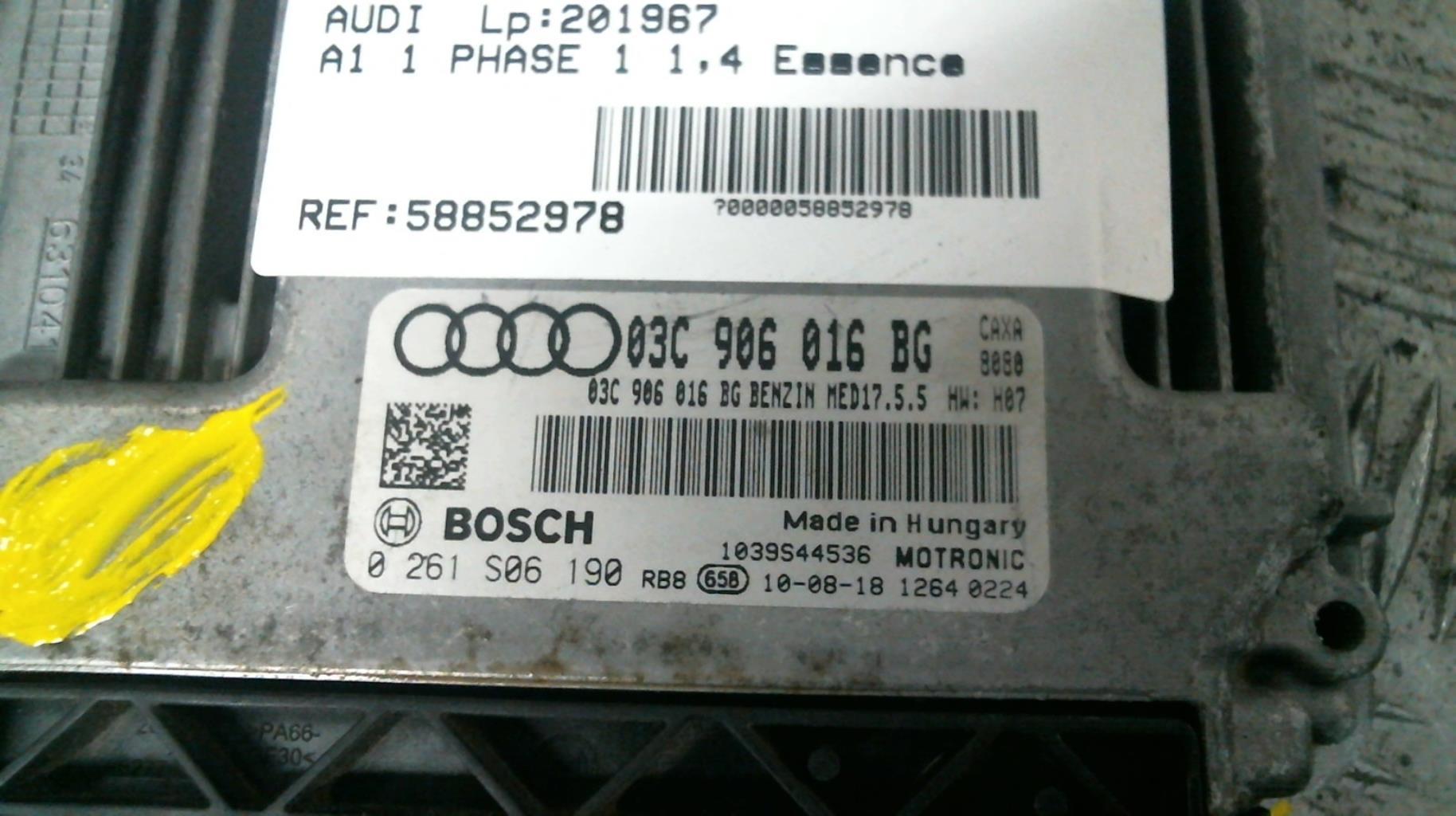 Centralina motore AUDI A1 1 PHASE 1 Gasolina - 1