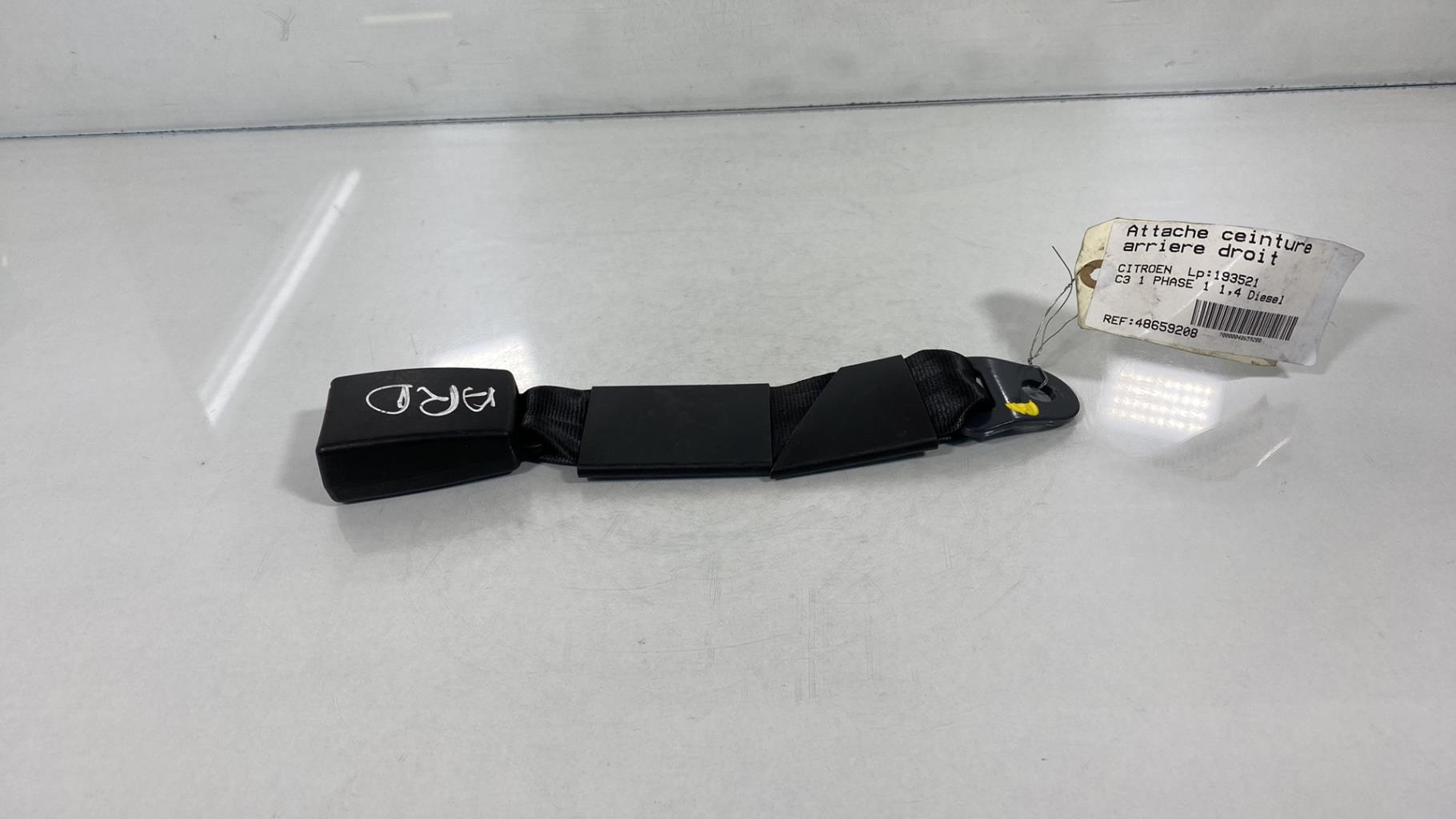 Aggancio cintura sicurezza posteriore destro CITROEN C3 1 PHASE 2  - 1