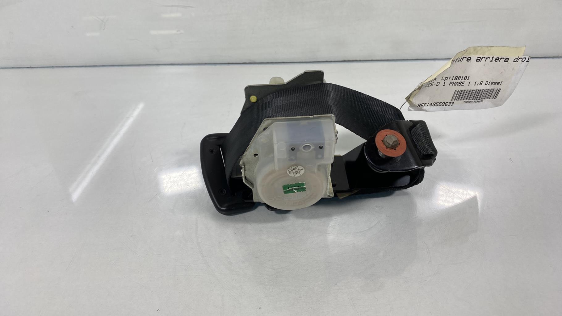 Cintura di sicurezza posteriore destra KIA CEE-D 1 PHASE 1 Diésel - 1