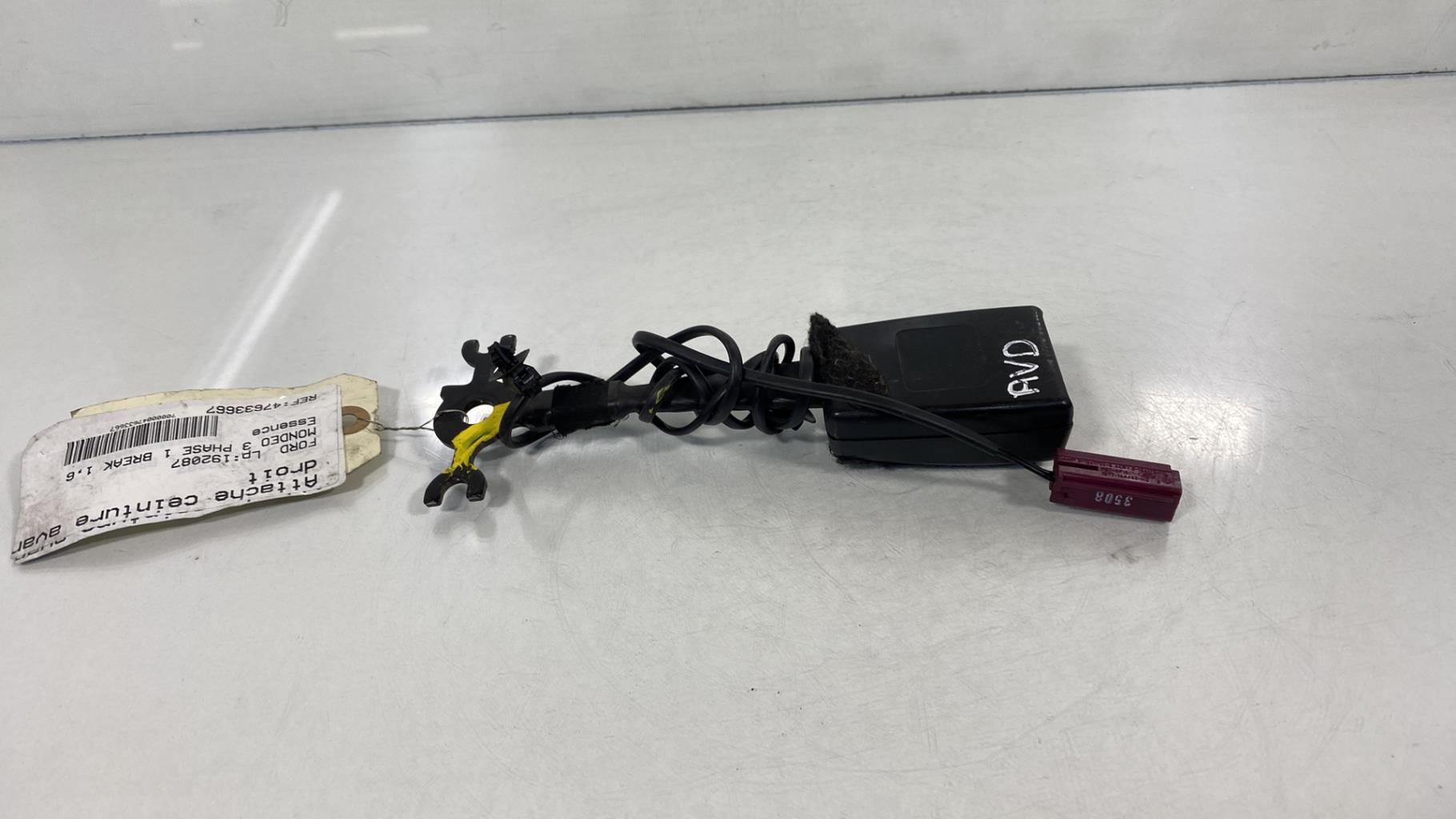 Aggancio cintura sicurezza anteriore destro FORD MONDEO 3 PHASE 1 BREAK Gasolina - 1