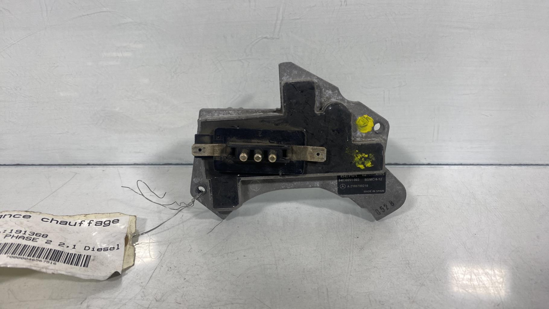 Resistance chauffage MERCEDES CLASSE E 210 PHASE 2 Diesel - 1