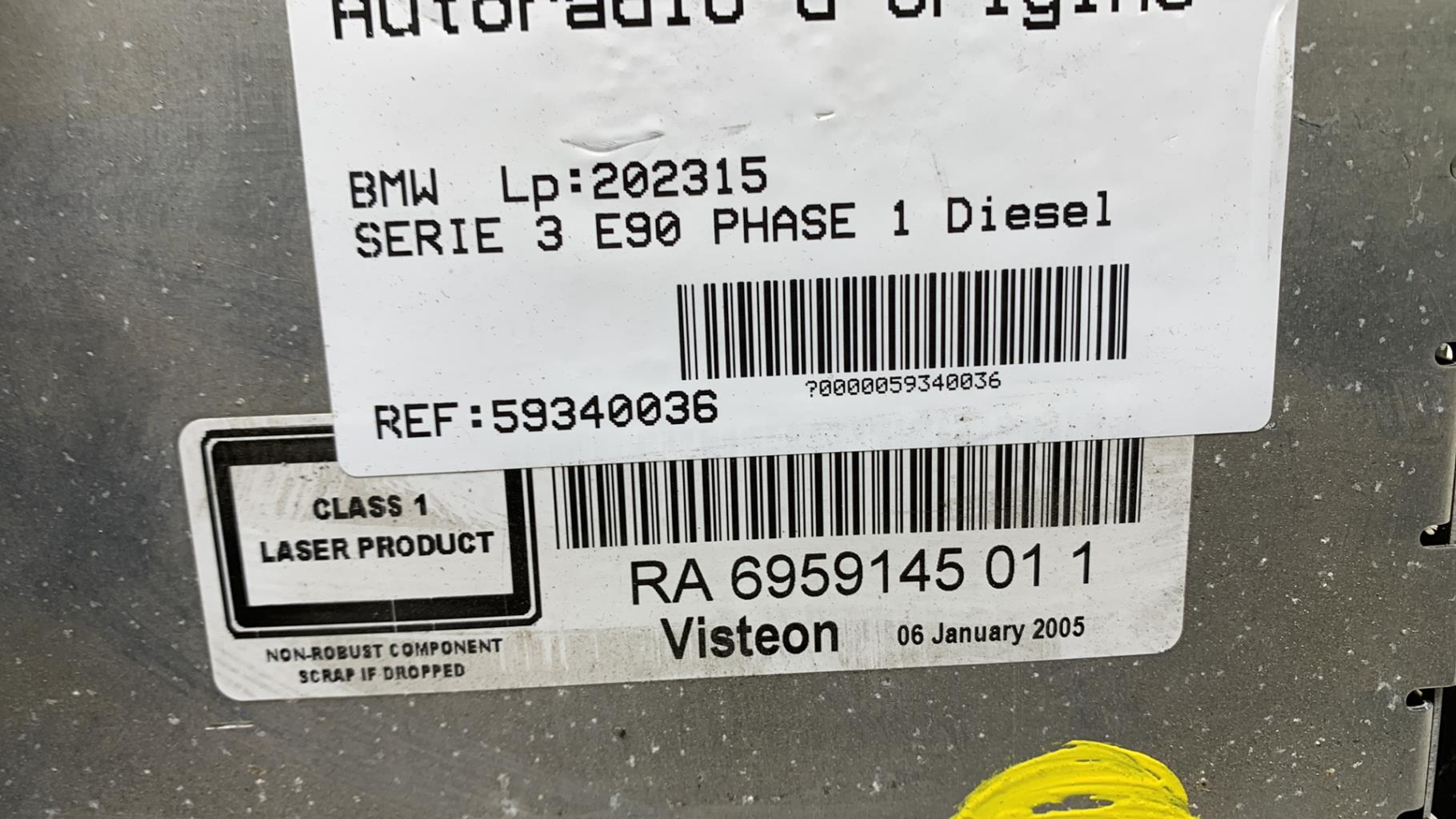Autoradio originale BMW SERIE 3 E90 PHASE 1 Diésel - 1