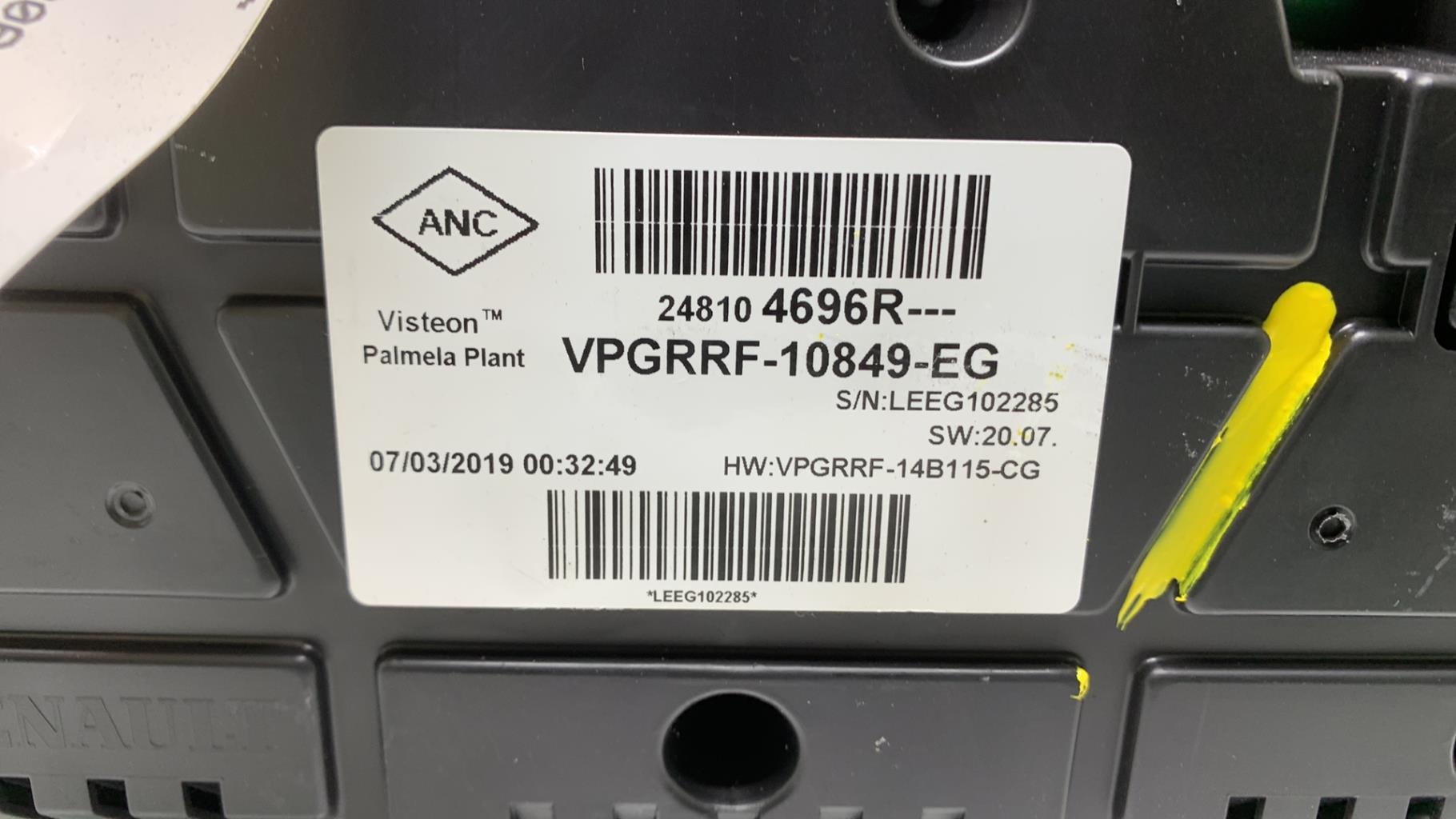 Compteur RENAULT CLIO 4 PHASE 2 Essence - 1