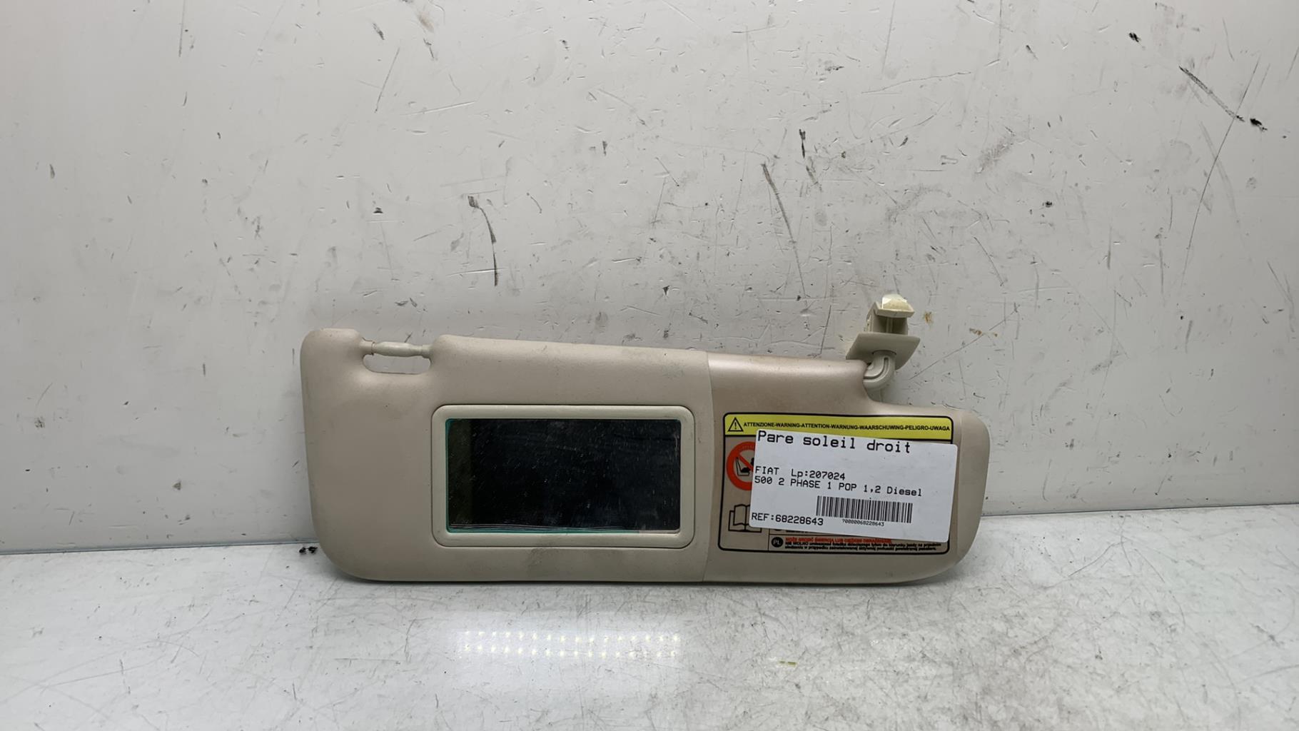 Visiera parasole destra FIAT 500 2 PHASE 1 Diésel - 1