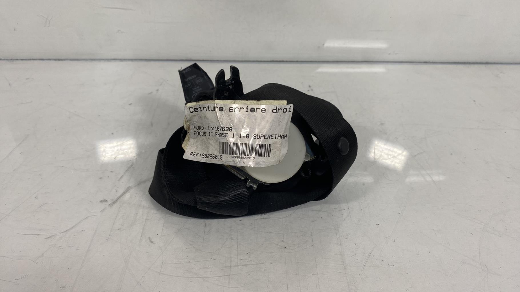 Cintura di sicurezza posteriore destra FORD FOCUS 2 PHASE 1 Etanol - 1
