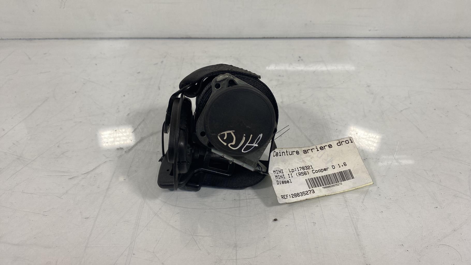 Cintura di sicurezza posteriore destra MINI MINI 2 R56 PHASE 1 Diésel - 1