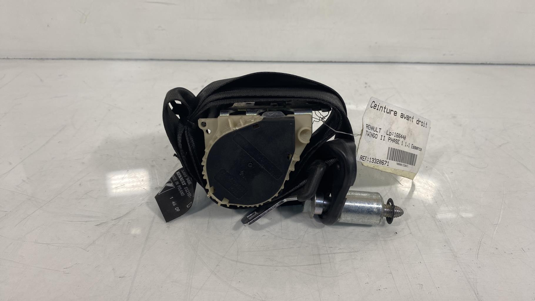Cintura di sicurezza anteriore destra RENAULT TWINGO 2 PHASE 1 Gasolina - 1