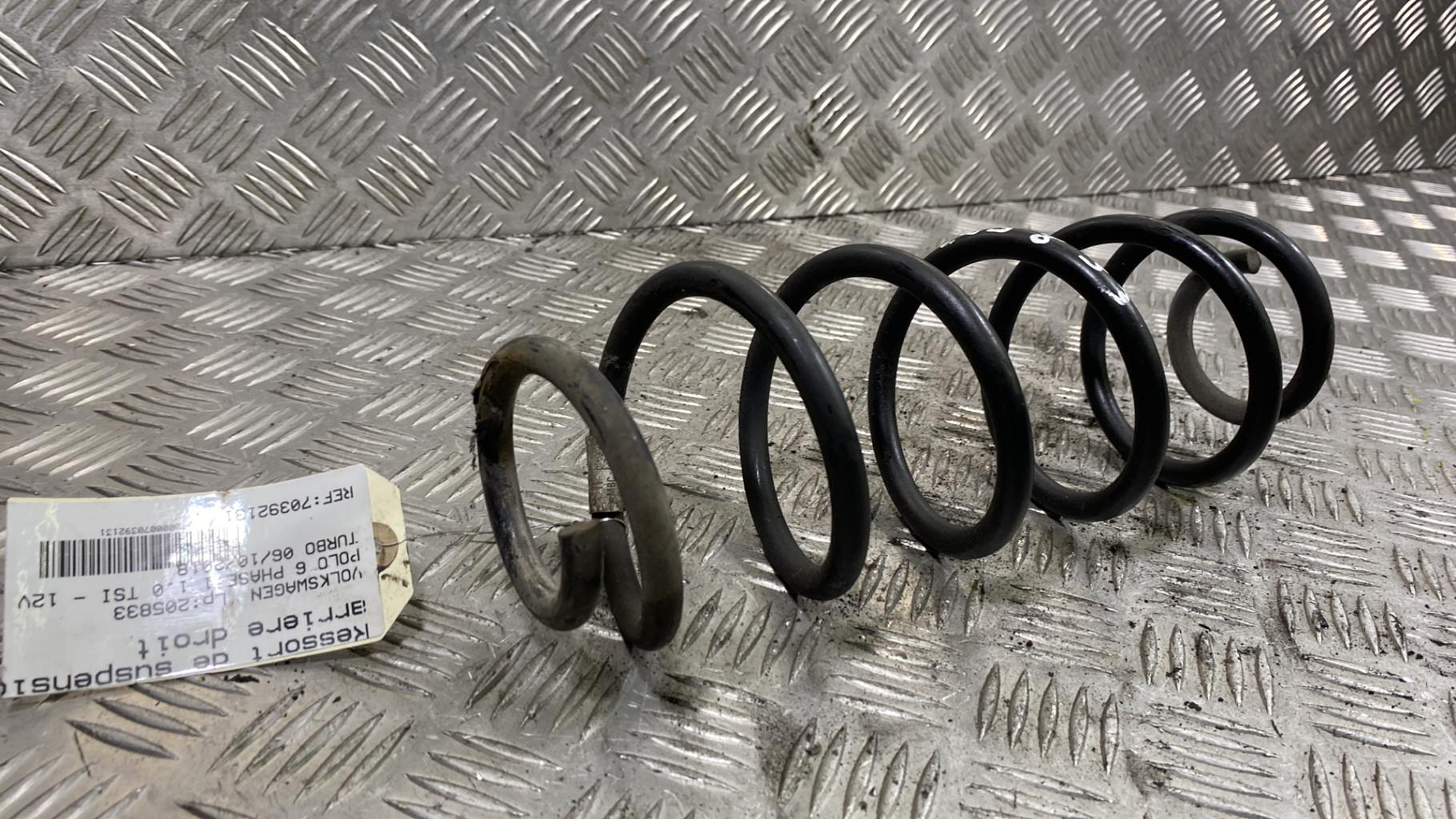 Molla sospensione posteriore destra VOLKSWAGEN POLO 6 PHASE 1 Gasolina - 1