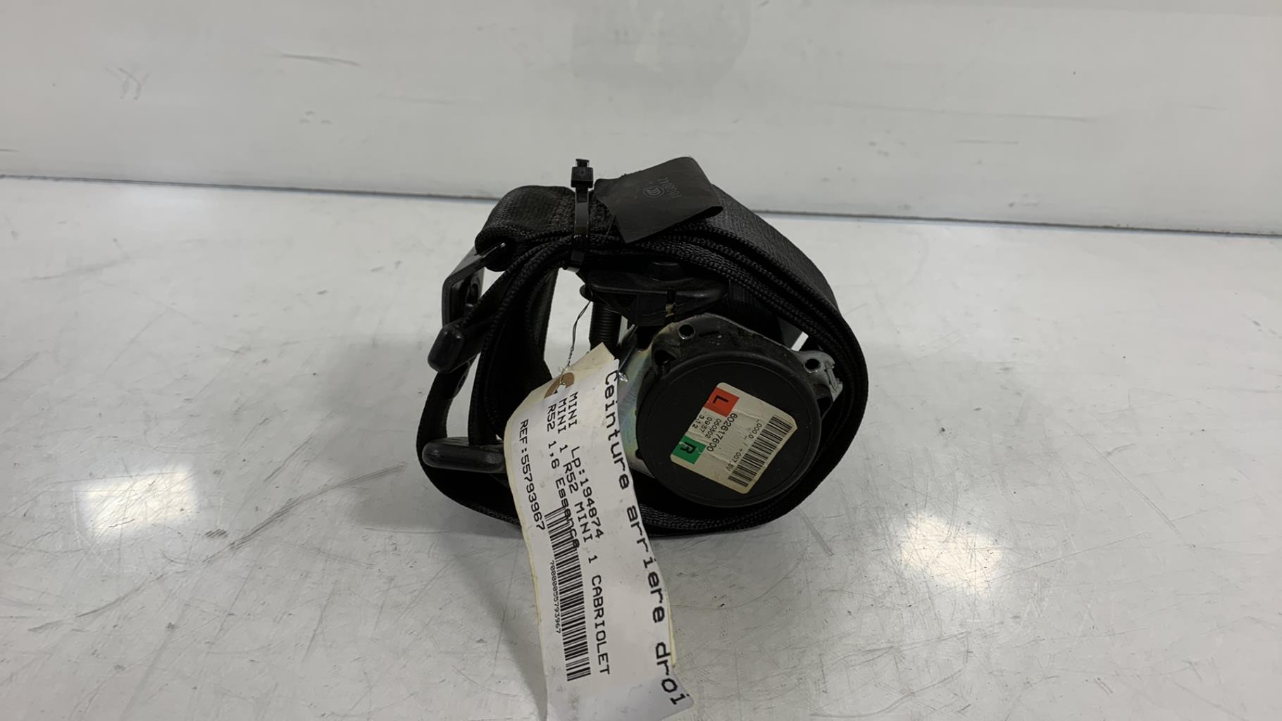 Cintura di sicurezza posteriore destra MINI MINI 1 CABRIOLET R52 Gasolina - 1