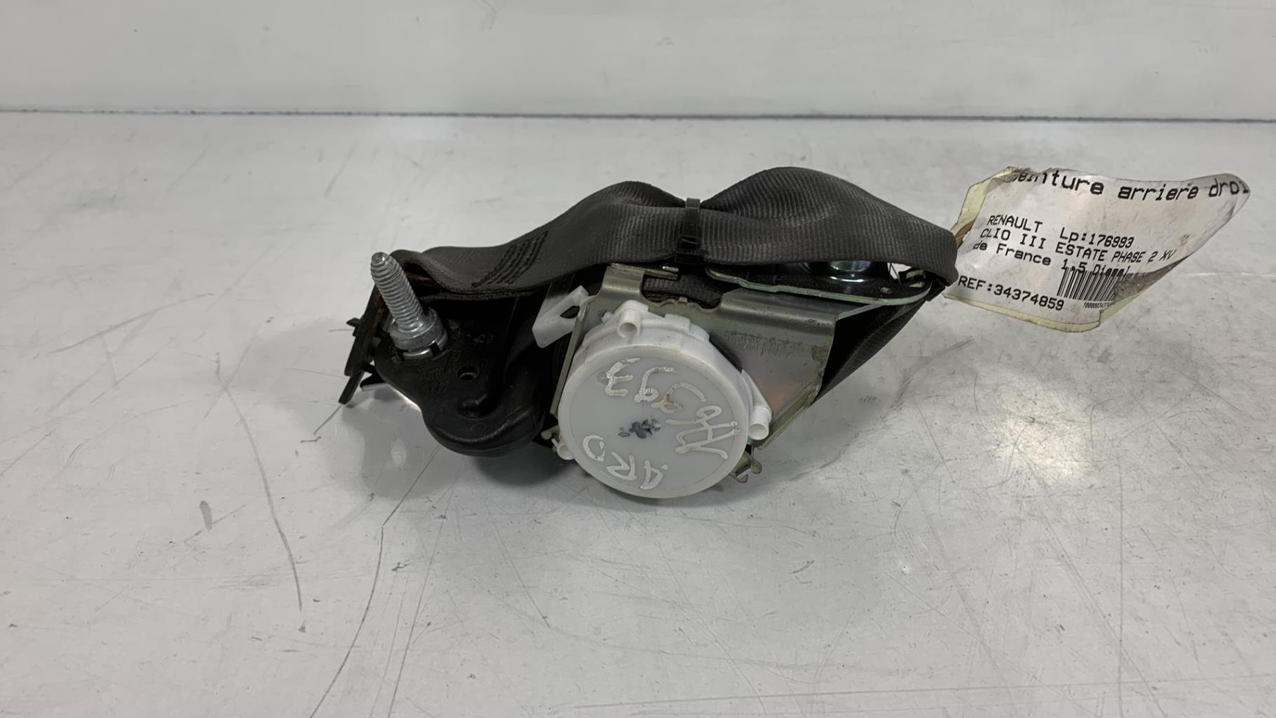 Cintura di sicurezza posteriore destra RENAULT CLIO 3 PHASE 2 BREAK Diésel - 1