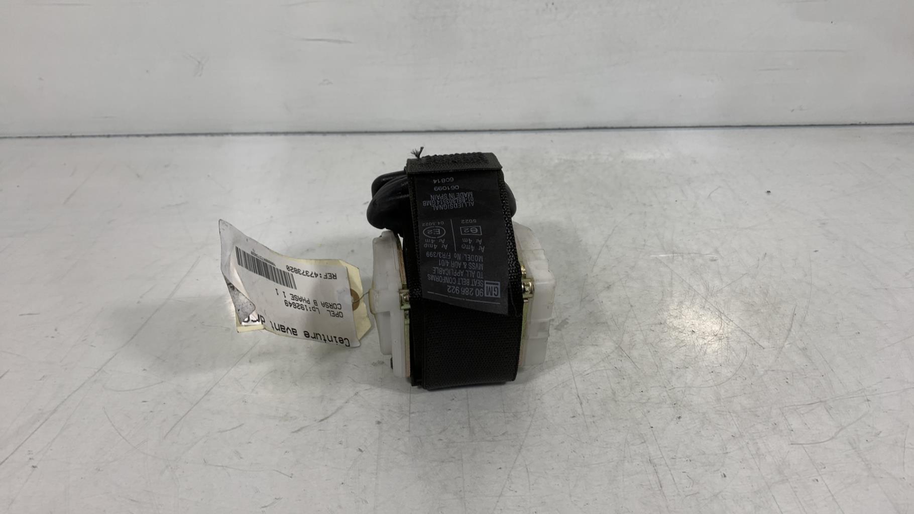 Cintura di sicurezza anteriore destra OPEL CORSA B PHASE 1 Gasolina - 1