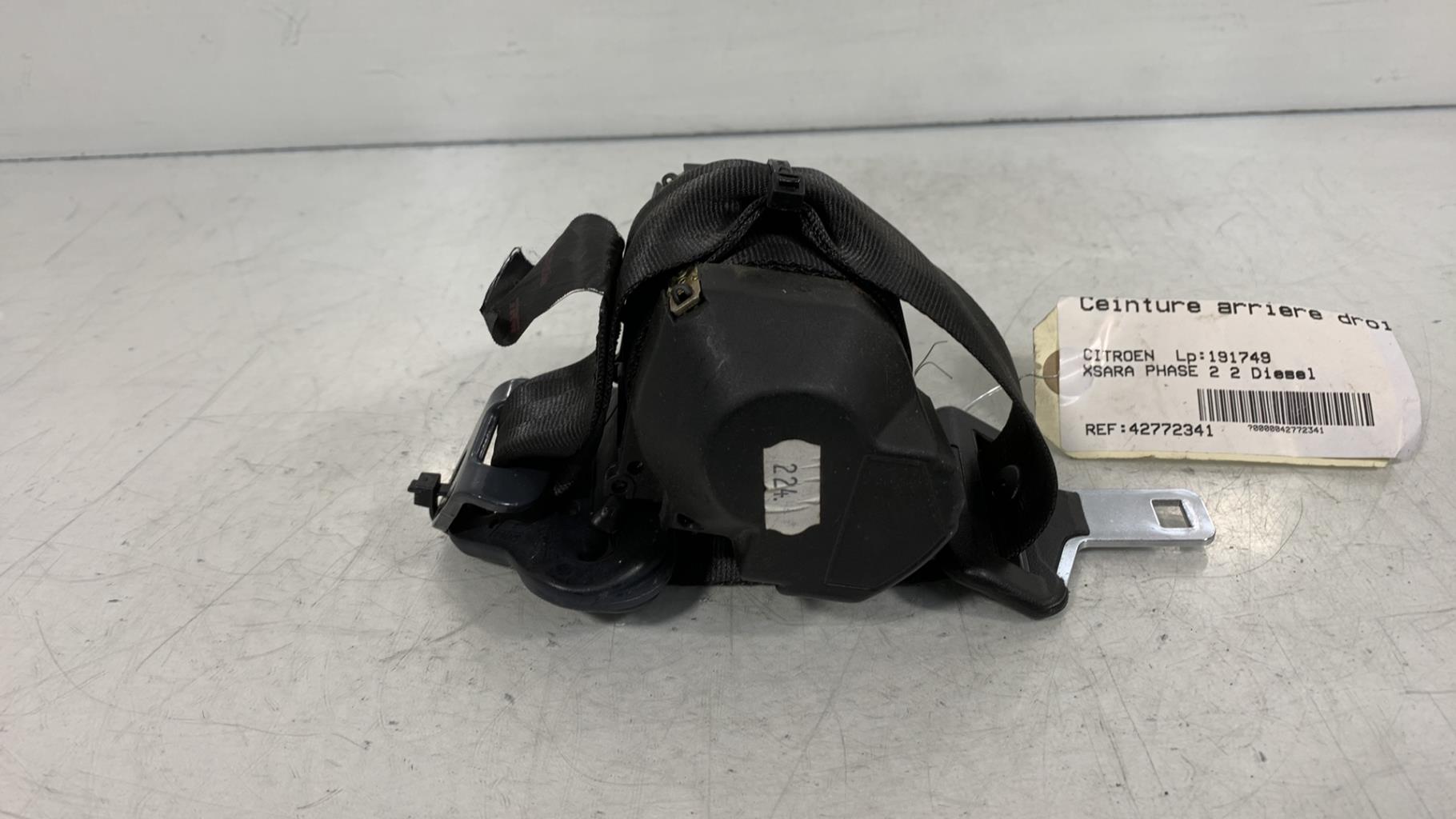 Cintura di sicurezza posteriore destra CITROEN XSARA PHASE 2 Diésel - 1