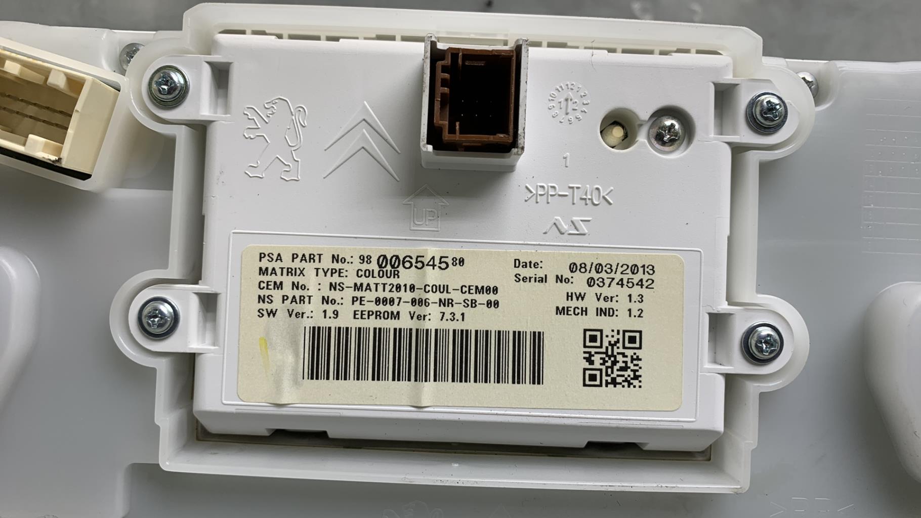 Compteur PEUGEOT 208 1 PHASE 1 Diesel - 1