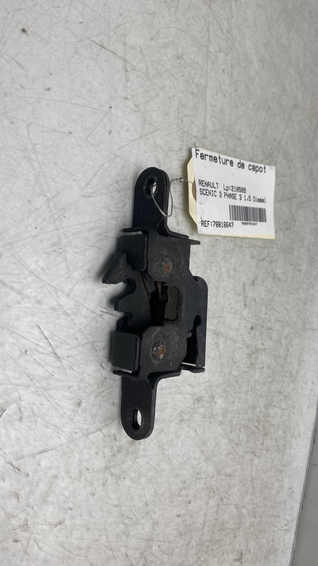 Fermeture de capot RENAULT SCENIC 3 PHASE 3 Diesel - 1