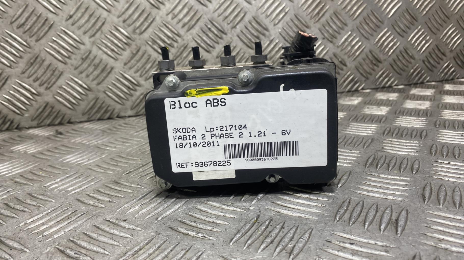 Blocco ABS (antibloccaggio freni) SKODA FABIA 2 PHASE 2 Gasolina - 1