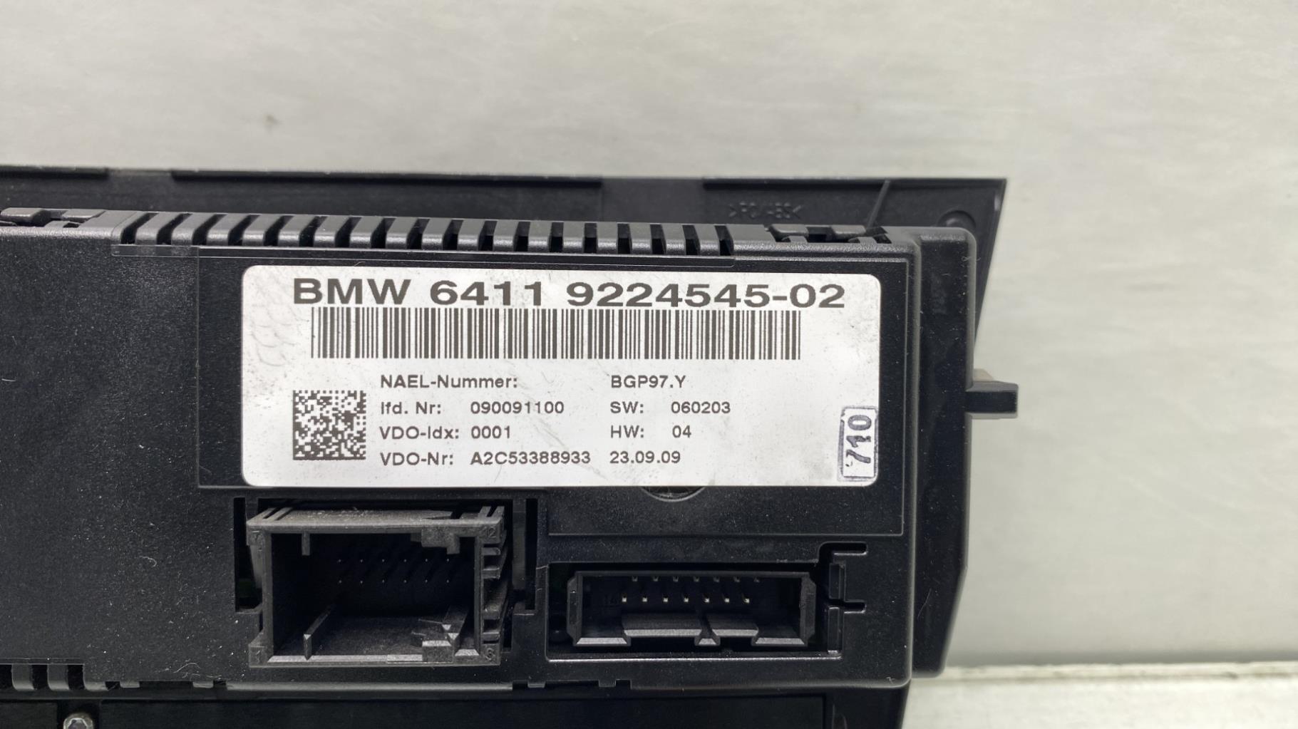 Commande chauffage BMW SERIE 3 E91 TOURING PHASE 2 BREAK Diesel - 1