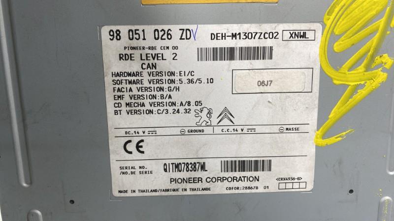 Autoradio originale PEUGEOT 208 1 PHASE 2 Diésel - 1